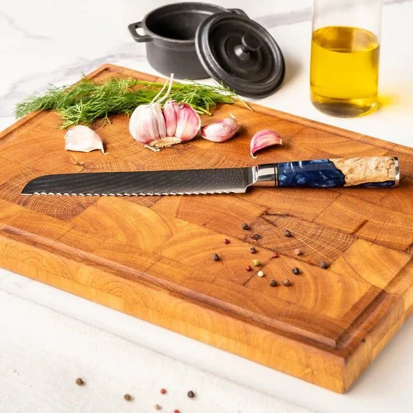 Professionele Japanse Damascus Kookmes Set – 6-delig Koks Kwaliteit Set