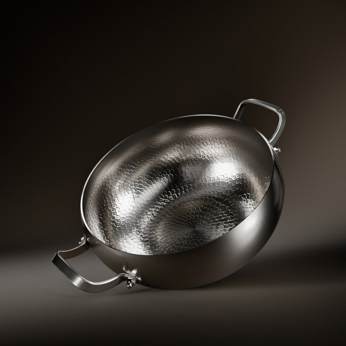 Geslagen Diepe Titanium Pot