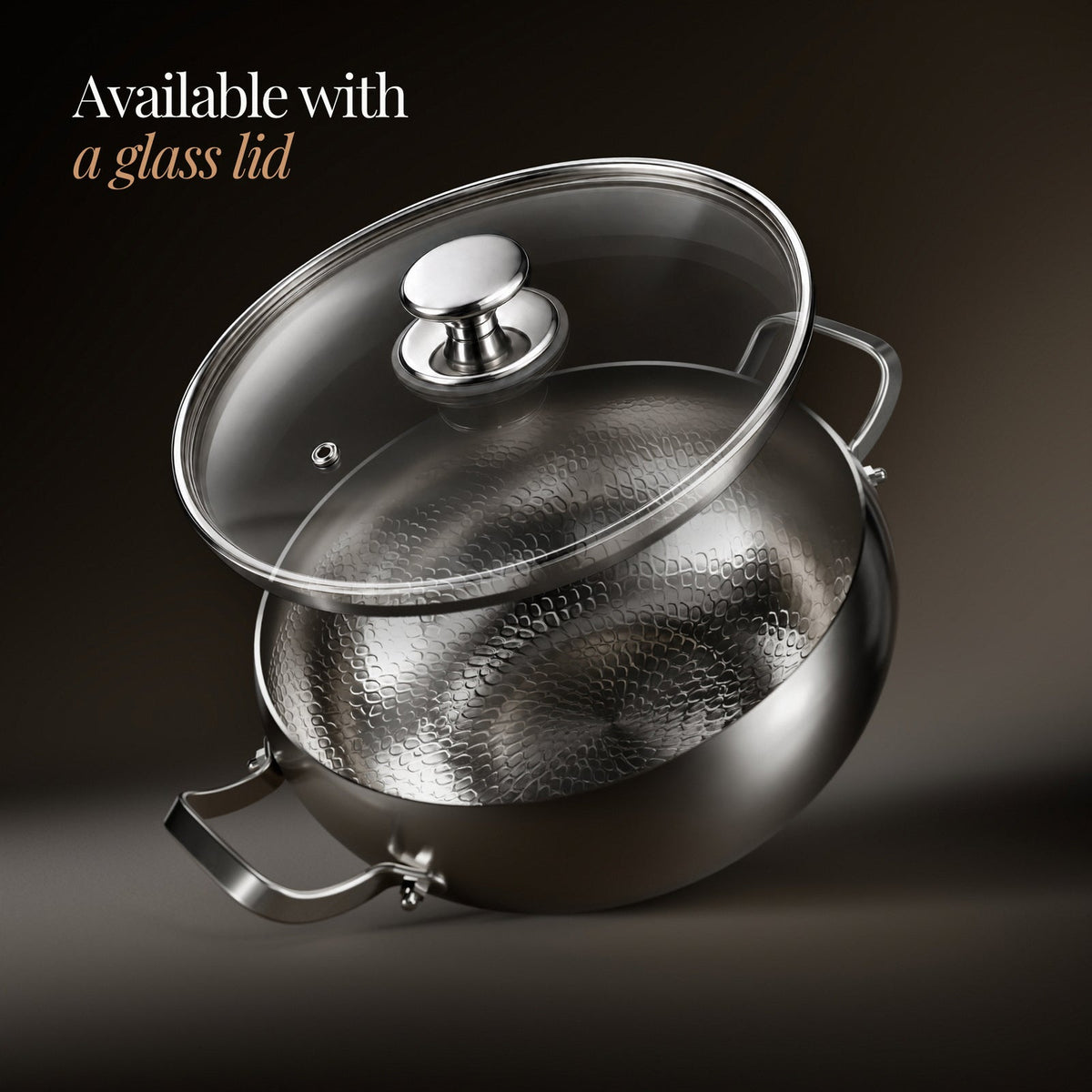 Geslagen Diepe Titanium Pot