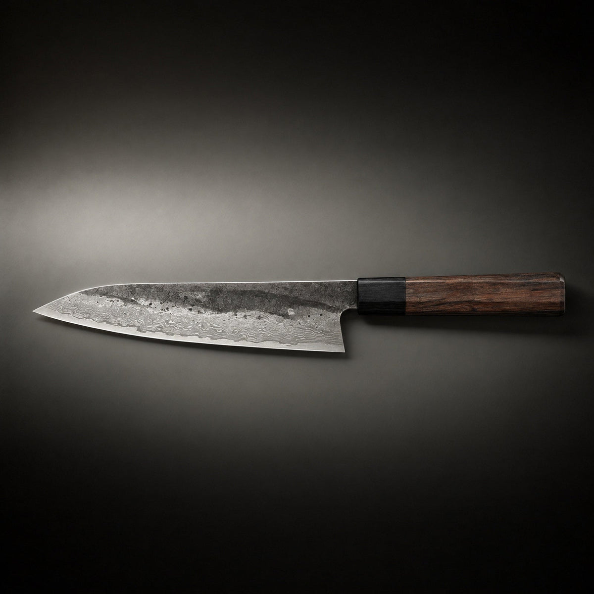 Kiritsuke Mes – Roestvrijstalen Lemmet, Iepen Houten Handvat, 8.5 inch (21.5 cm)