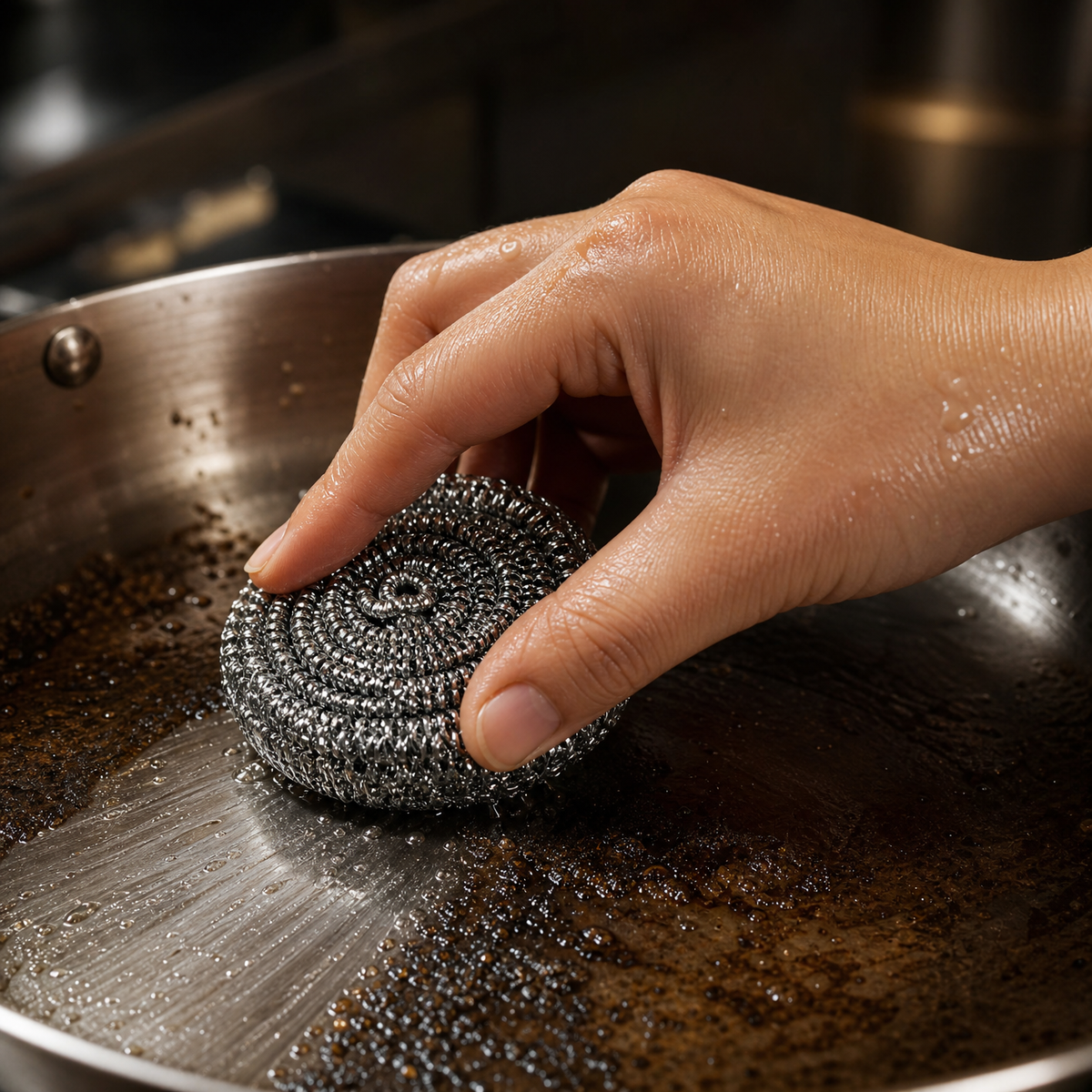 Titanium Pan Scrubbers | Roestvrije Schoonmaakspiralen (Set van 3)
