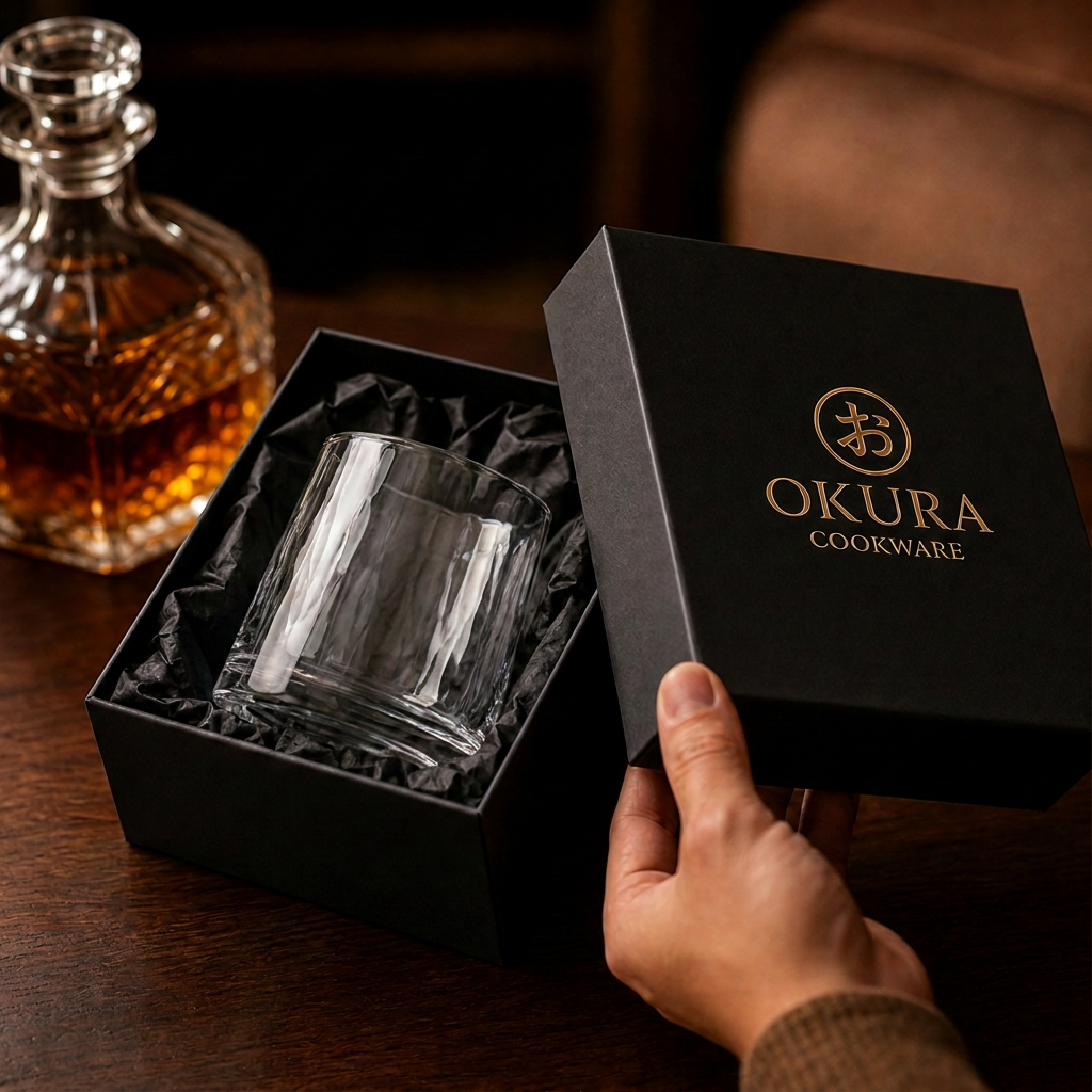 Japanse Chamvin-Cut Kristallen Whiskyglas