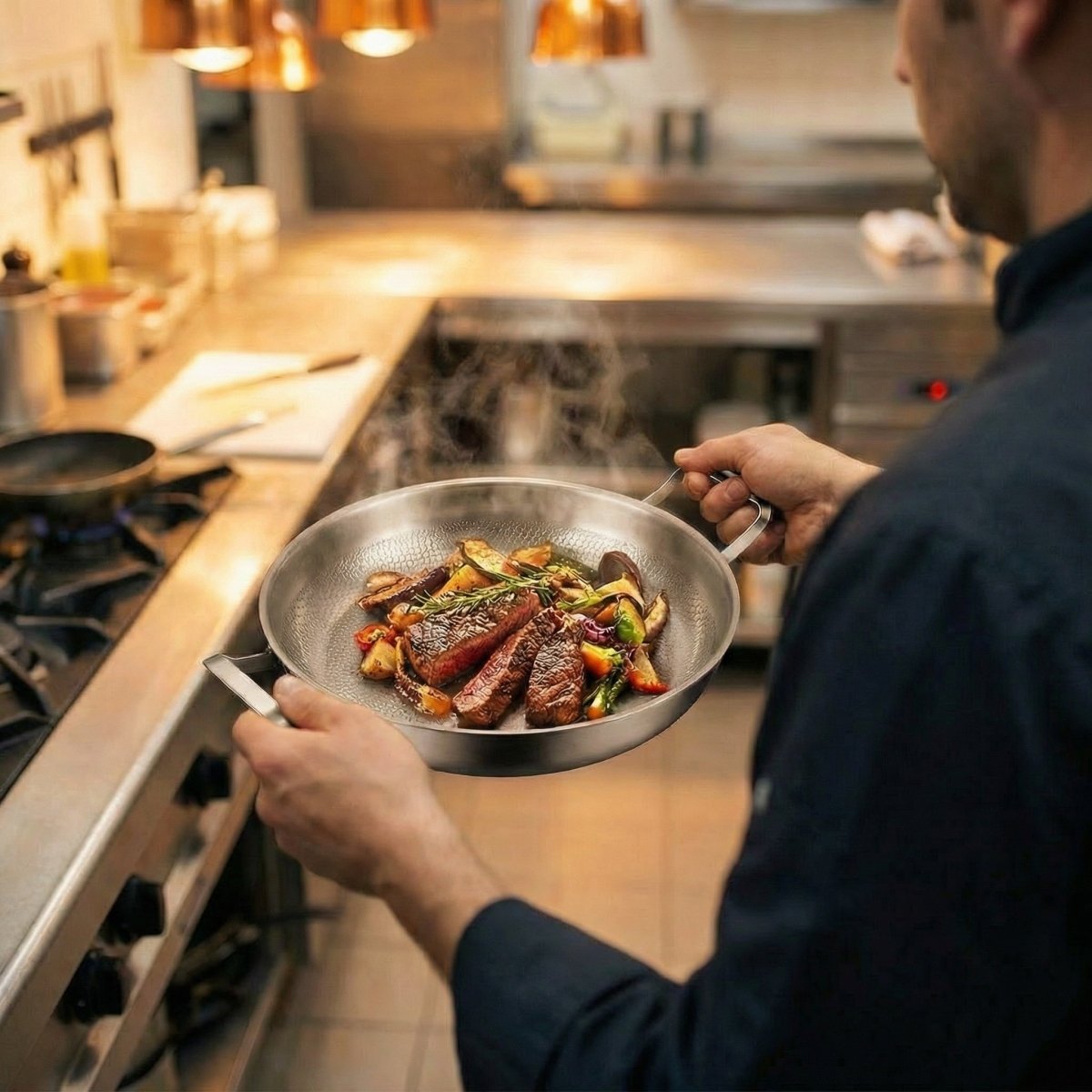 Titanium Pan met Twee Handgrepen I PFAS-Vrij & Duurzaam