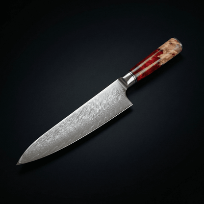 Japanse Damascus Shinku Santoku Mes – 6,9-Inch (17,6 cm) Precisieblad