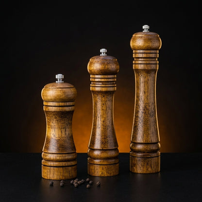 Houten Zout- en Pepermolen Set (2-delig)