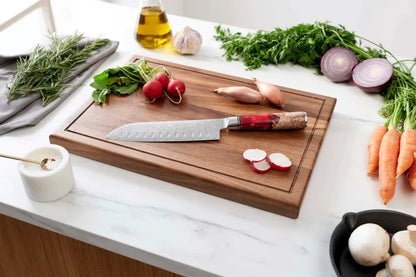 Japanse Damascus Shinku Santoku Mes – 6,9-Inch (17,6 cm) Precisieblad