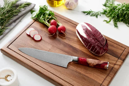 Japanse Damascus Shinku 2-delige Prestatieset – 7,5-inch (19 cm) & 7,9-inch (20 cm) Precisie Messen