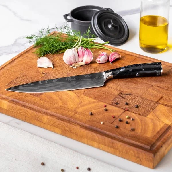 Premium Japans Damascus Messen Set – 8-delige Precisie Collectie