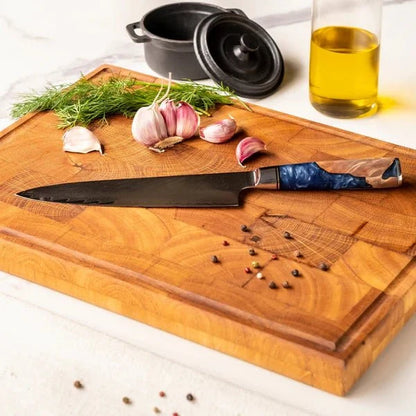 Professionele Japanse Damascus Kookmes Set – 6-delig Koks Kwaliteit Set