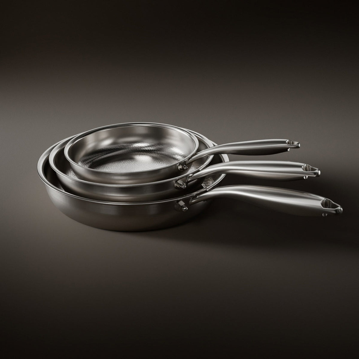 Gesmeed Titanium Pan - 3-delige set