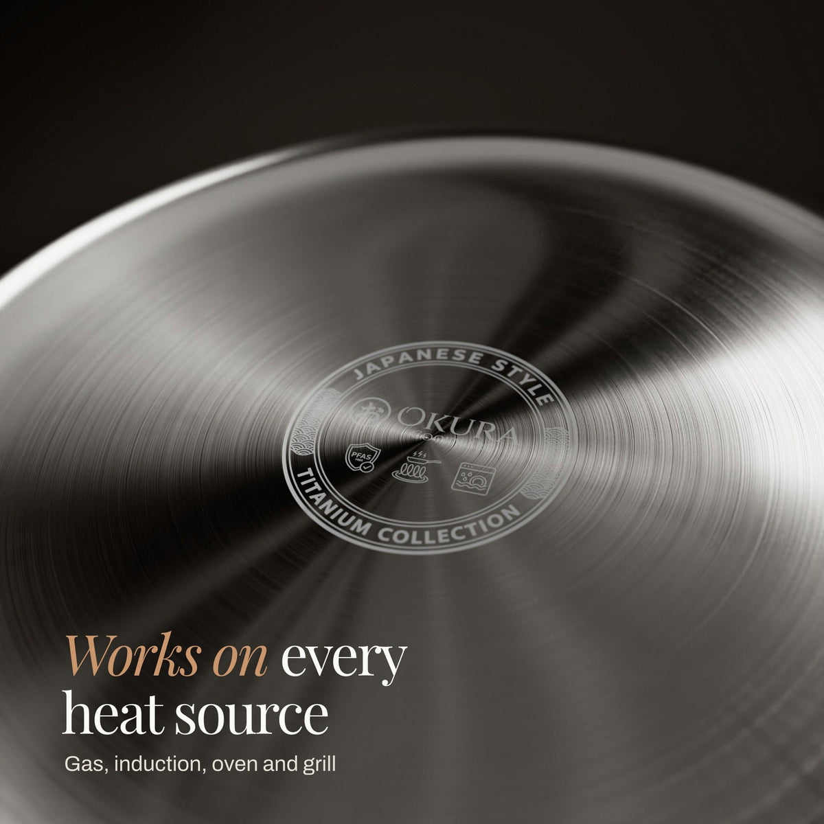 Gesmeed Titanium Pan - 3-delige set