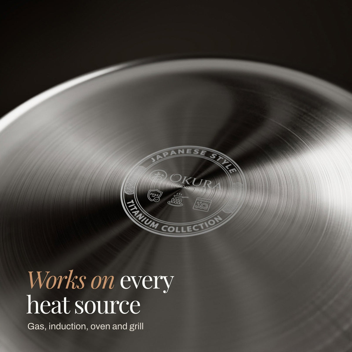 Gehamerde Titanium Pan – 2-Delige Set