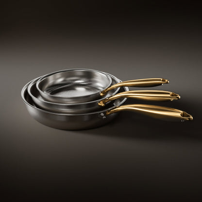 Gesmeed Titanium Pan - 3-delige set I Beperkte Editie