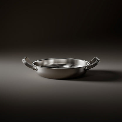 Gesmeed Titanium Pan met Twee Handvatten
