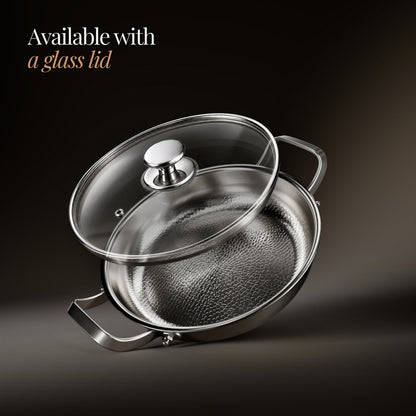 Gesmeed Titanium Pan met Twee Handvatten