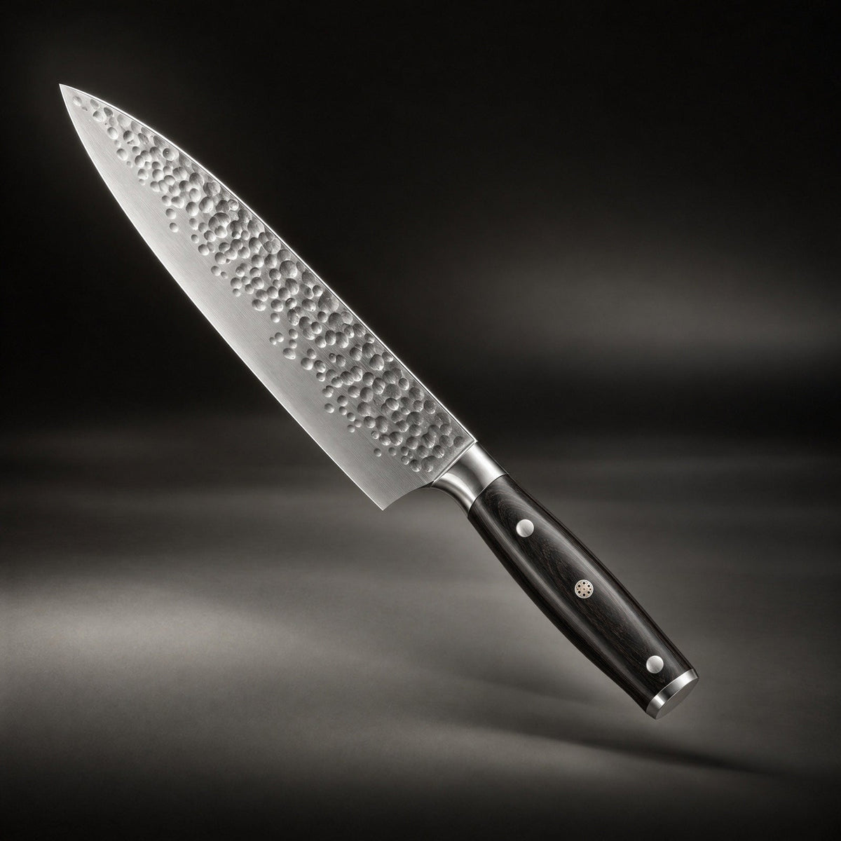 Japanse Stijl Gehamerde Koksmes – 7,9 inch (20 cm) Precisieblad