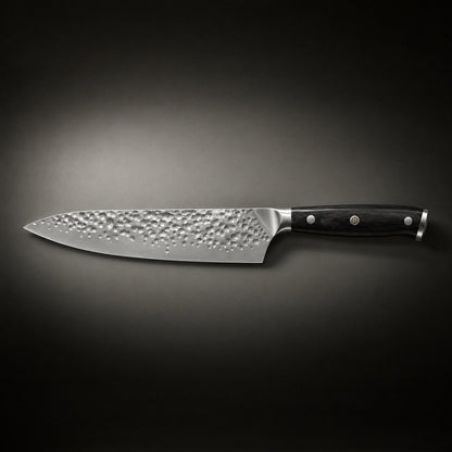 Japanse Stijl Gehamerde Koksmes – 7,9 inch (20 cm) Precisieblad