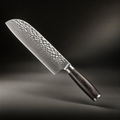 Japanse Stijl Gesmeed Santoku Mes – 7,1 inch (18 cm) Precisie Mes