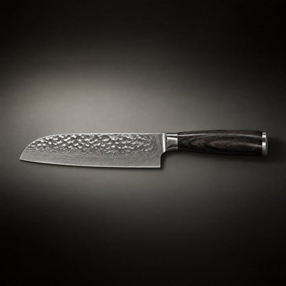 Japanse Stijl Gesmeed Santoku Mes – 7,1 inch (18 cm) Precisie Mes