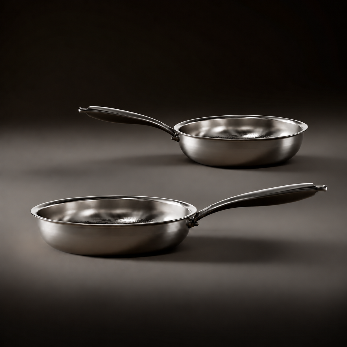 Gehamerde Titanium Pan – 2-Delige Set