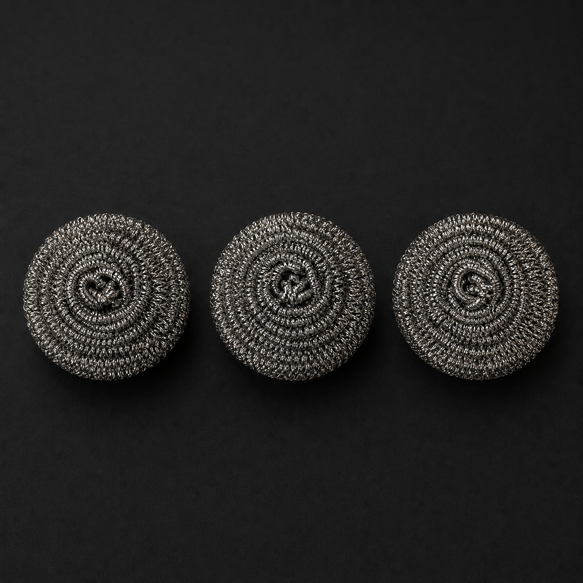 Titanium Pan Scrubbers | Roestvrije Schoonmaakspiralen (Set van 3)