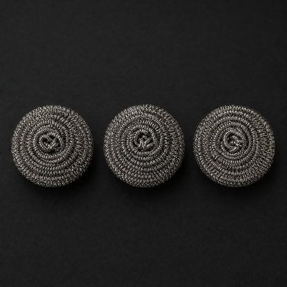 Titanium Pan Scrubbers | Roestvrije Schoonmaakspiralen (Set van 3)