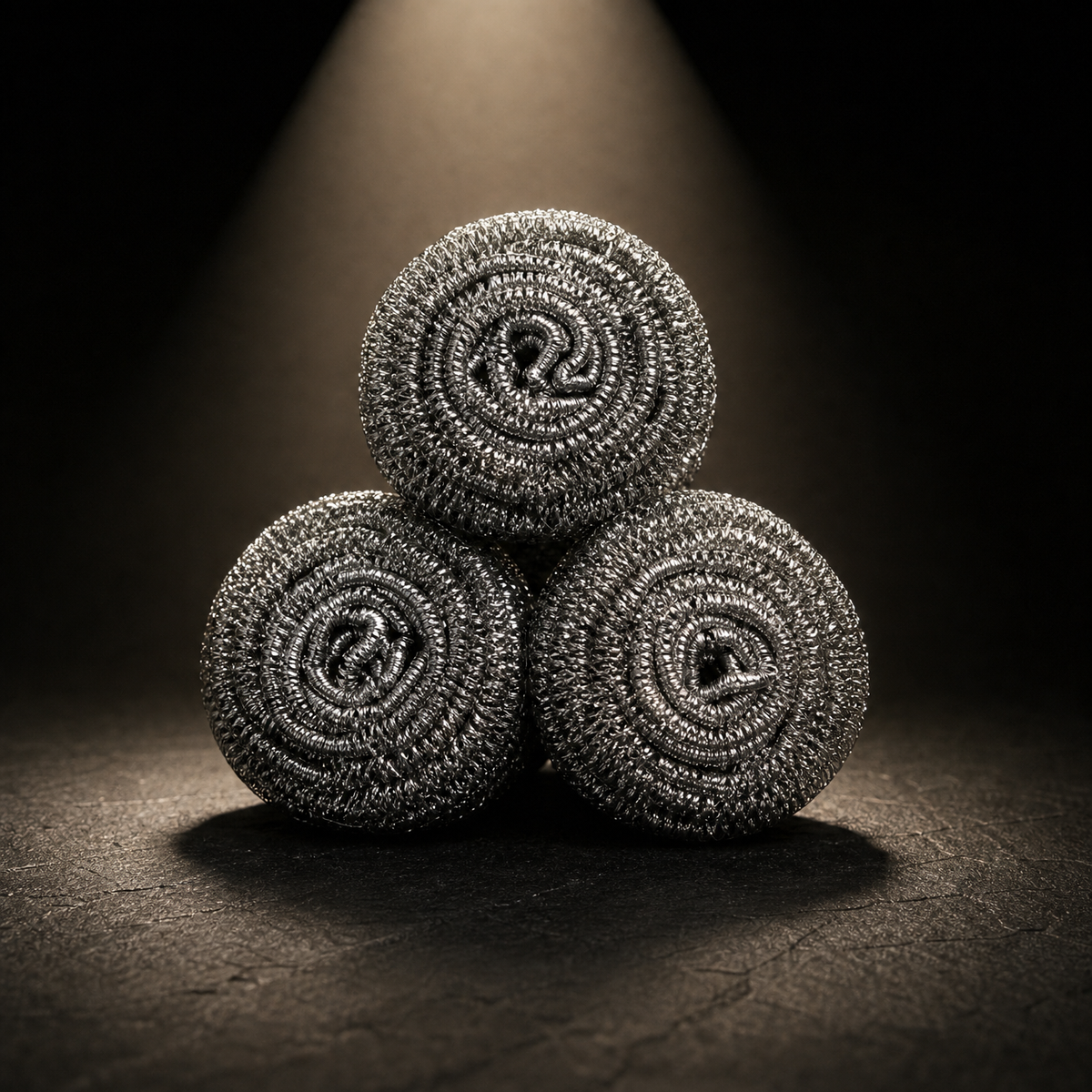 Titanium Pan Scrubbers | Roestvrije Schoonmaakspiralen (Set van 3)