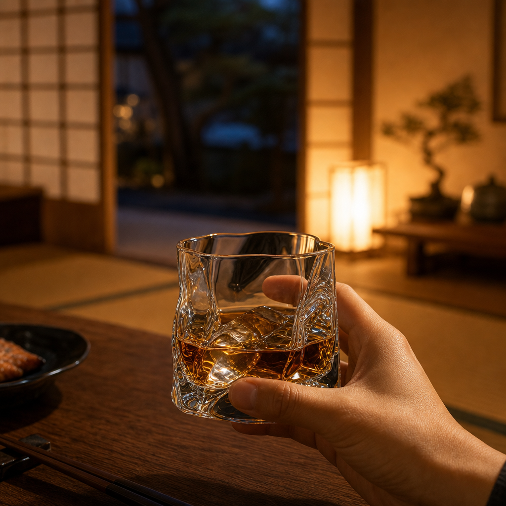 Japanse Edo Kiriko Kristallen Whiskyglas