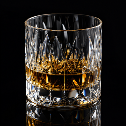 Japanse Edo Kiriko Glacier-Cut Kristallen Whisky Glas