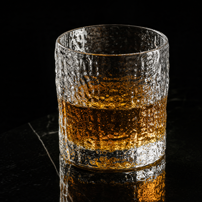 Japanse Edo Kiriko Chamvin-Cut Kristallen Whiskyglas
