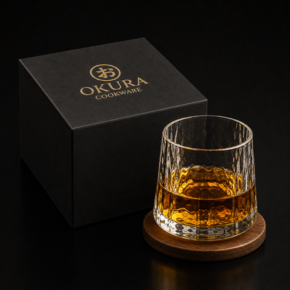 Japanse Chamvin-Cut Kristallen Whiskyglas