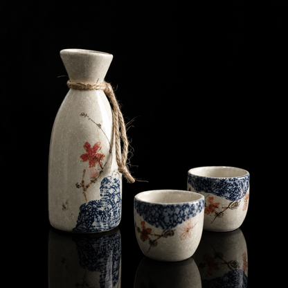 Japanse Sakura Keramische Sakekan Set