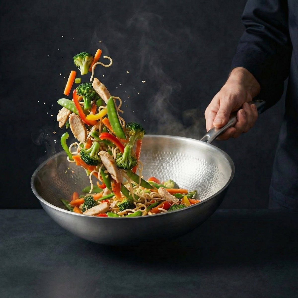 Titanium Wokpan I Chemisch Vrij