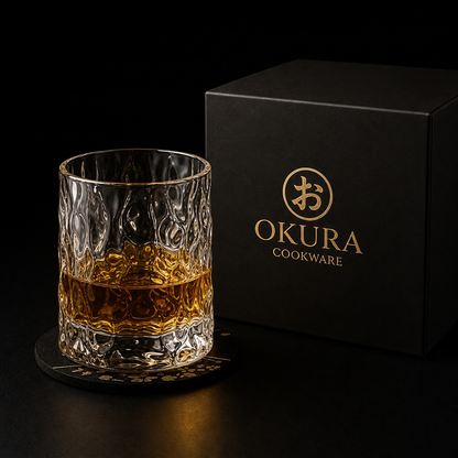 Japanse Edo Kiriko Glacier-Cut Kristallen Whisky Glas
