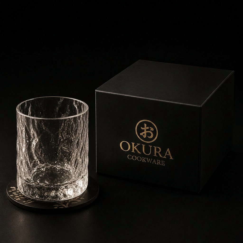 Japanse Edo Kiriko Glacier-Cut Kristallen Whisky Glas