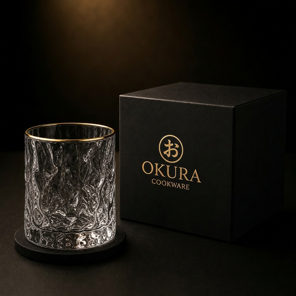 Japanse Edo Kiriko Glacier-Cut Kristallen Whisky Glas