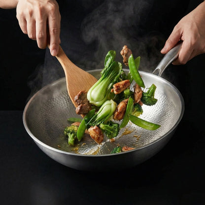Titanium Wokpan I Chemisch Vrij